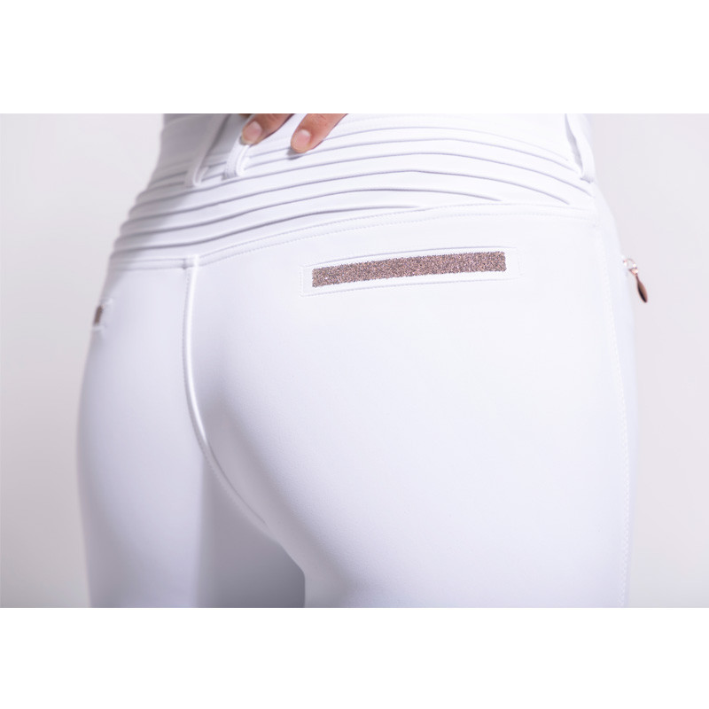 Pantalon Adèle kneep grip RG Samshield blanc détails dos