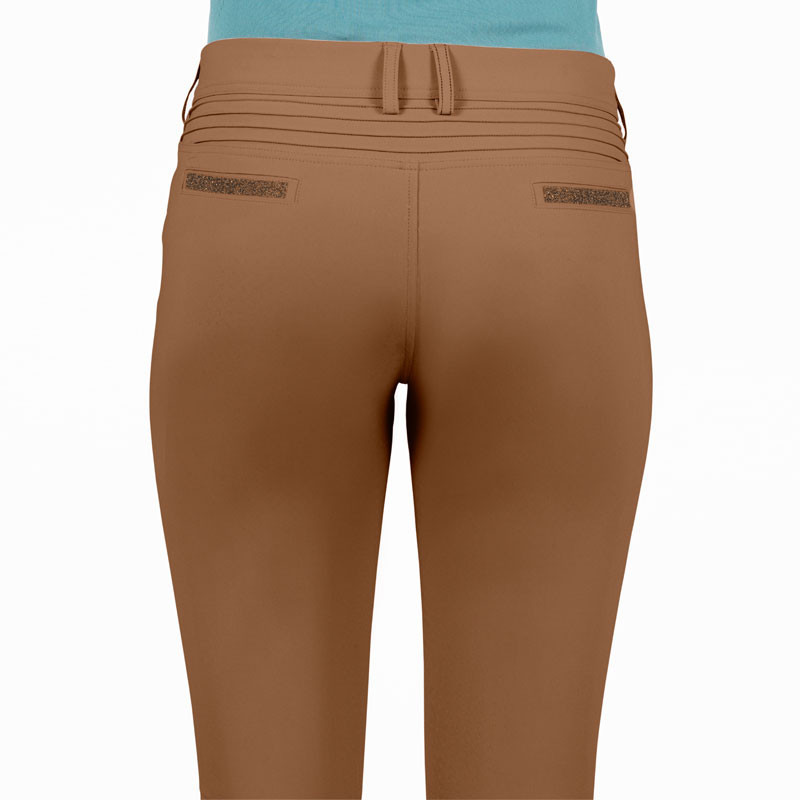 Pantalon Adèle kneep grip T/T Samshield caramel dos