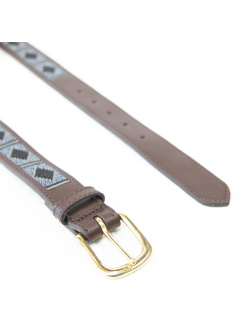 Ceinture Perles faites main Kentucky argent 2 Ceinture Perles faites main Kentucky argent 2