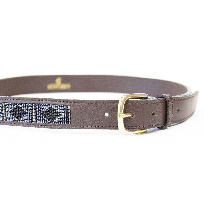 Ceinture Perles faites main Kentucky argent 3