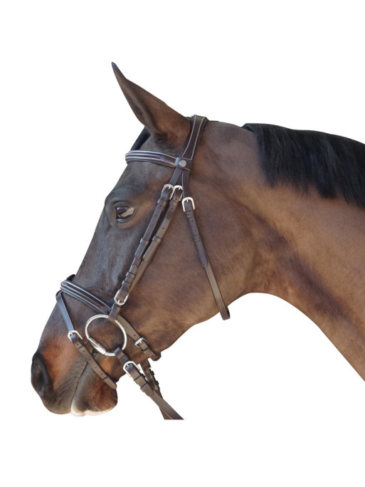 Bridon surpiqué Canter marron Bridon surpiqué Canter marron