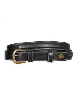 Ceinture de frappe en simili-cuir pour entrainements de boxe thai Omada