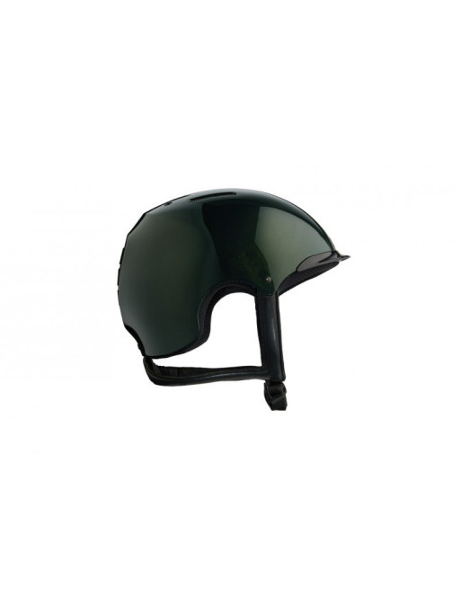 Casque Gravity S brillant Naca vert sans visiere profil
