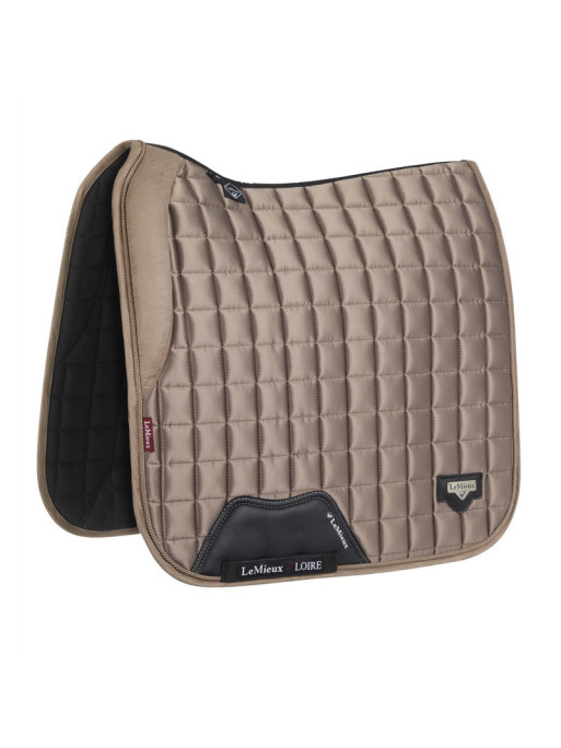 Tapis de selle loire memory dressage square dressage Lemieux beige 1