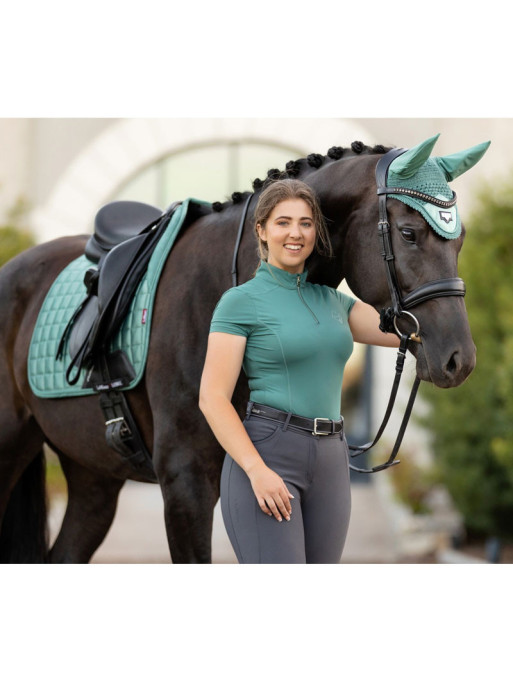 Tapis de selle loire memory dressage square dressage Lemieux sauge