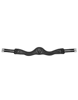 Sangle de saut d'obstacles anatomique Gel-Tek noire Cheval