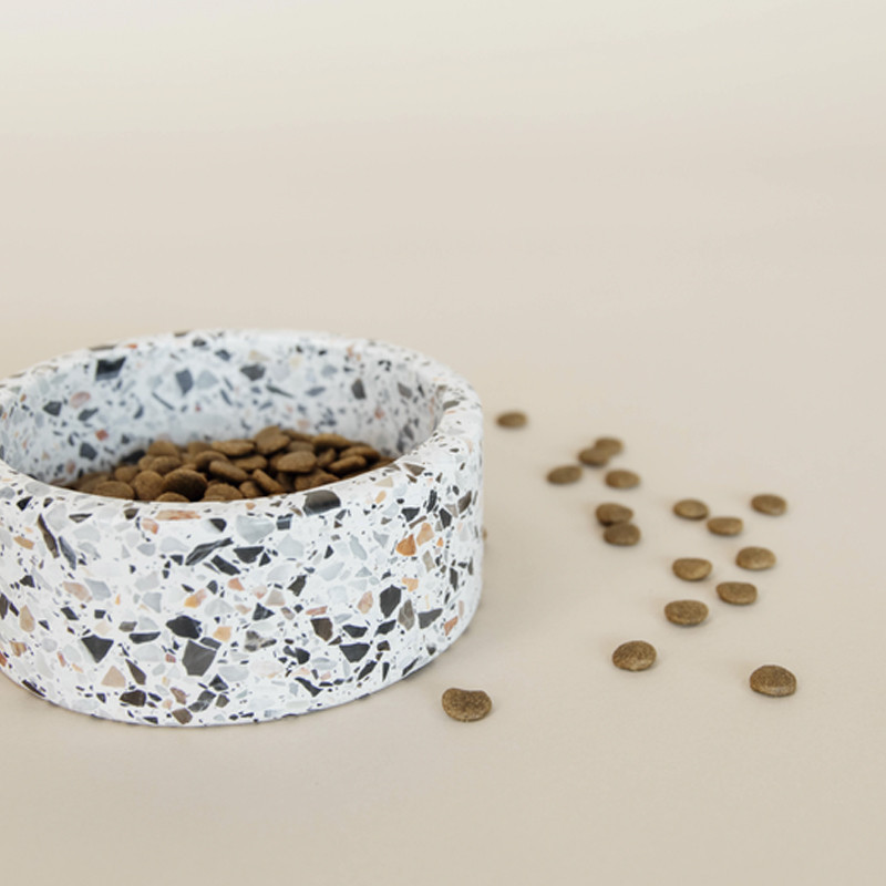 Gamelle pour chien en pierre Terrazzo Kentucky