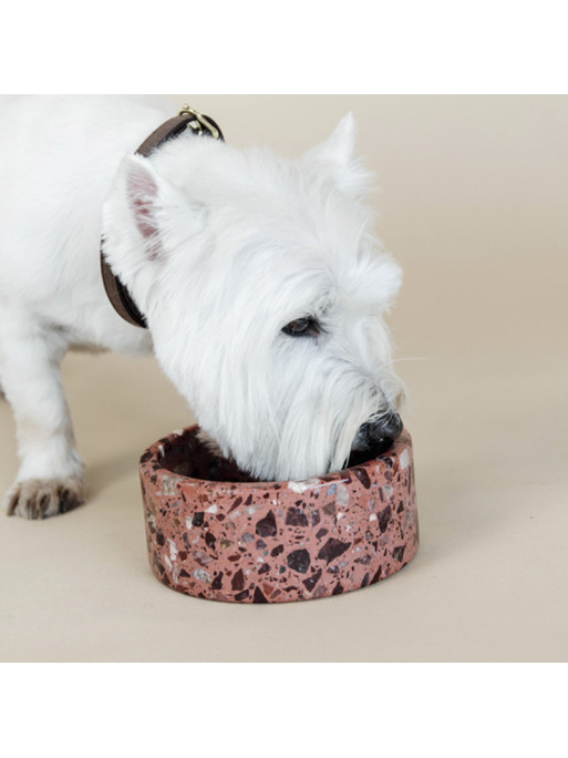 Gamelle pour chien en pierre Terrazzo Kentucky Gamelle pour chien en pierre Terrazzo Kentucky