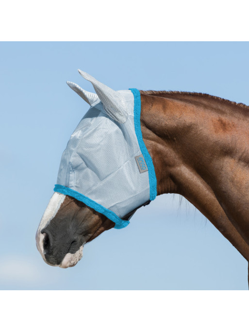 Masque Anti-mouches Pour Cheval Fly Go - Léger, Respirant, Maille Fine Avec Oreilles, Protection Insectes (vert Clair, XXS)