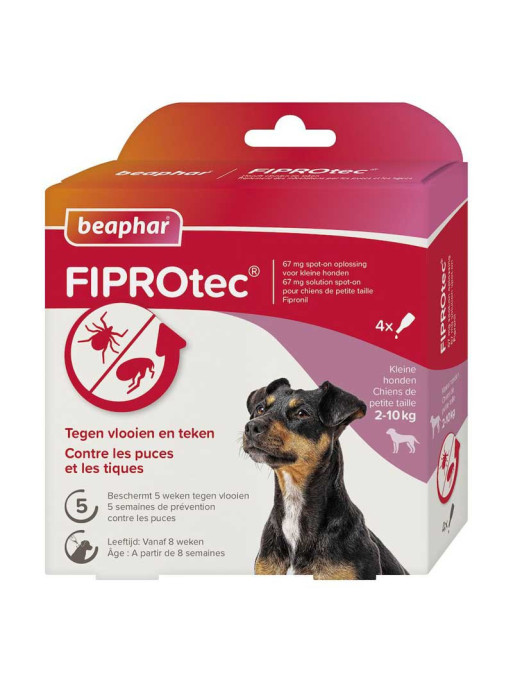 Pipettes antiparasitaires chien Fiprotec Beaphar Pipettes antiparasitaires chien Fiprotec Beaphar