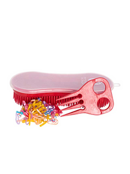 Set brosse peigne élastiques pour crinière Imperial Riding