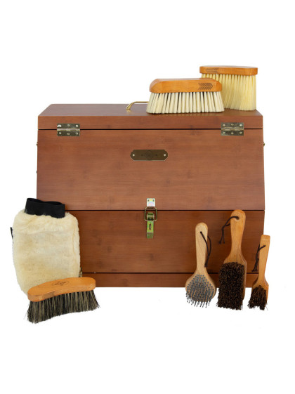 Boîte de pansage Show Grooming Deluxe avec brosses Kentucky