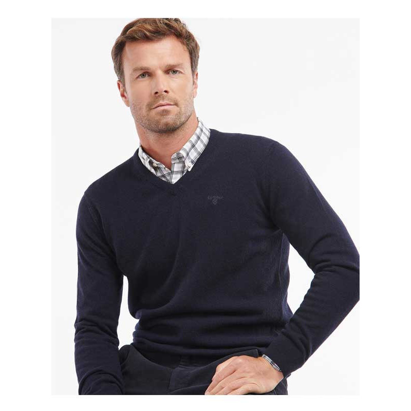 Pull à col V Essential Barbour