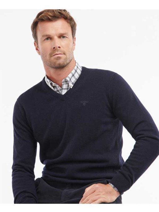 Pull à col V Essential Barbour