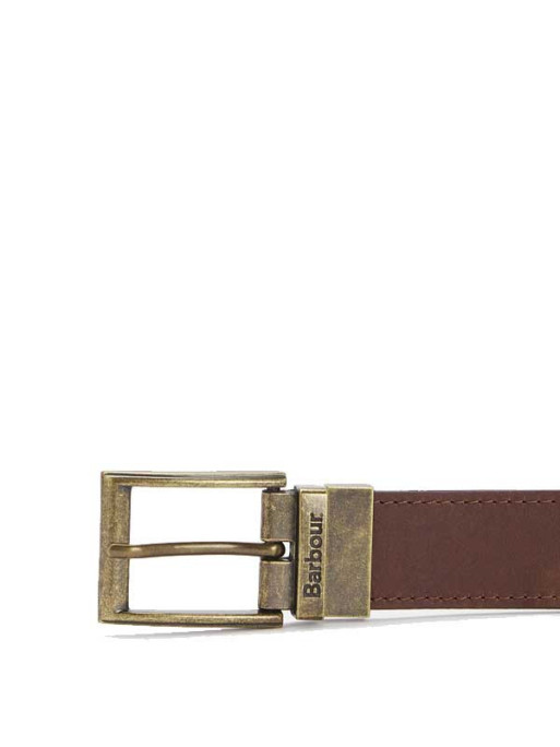 Ceinture réversible cuir et Tartan Barbour