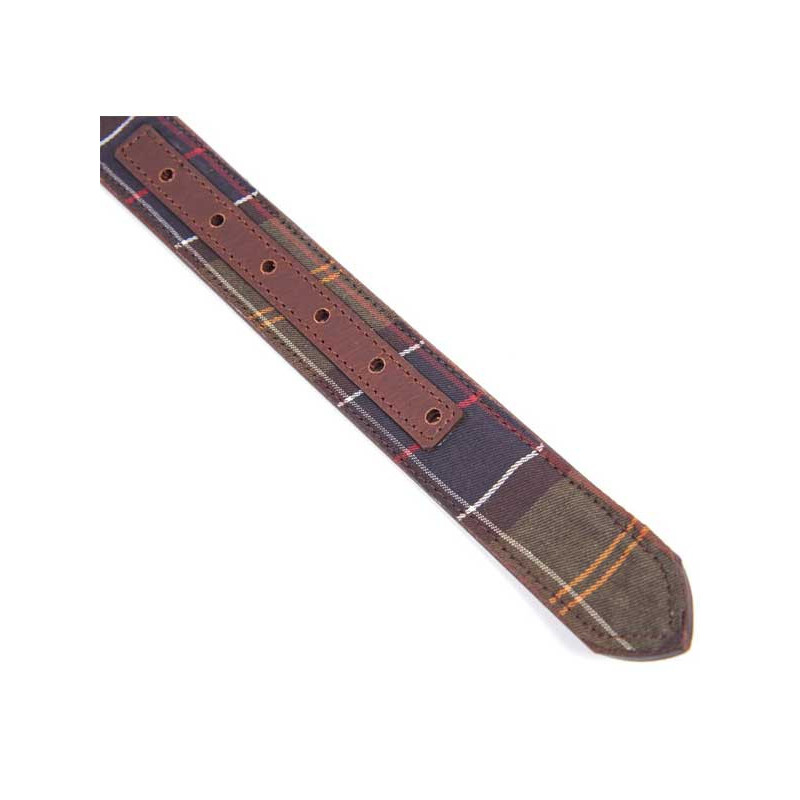 Ceinture réversible cuir et Tartan Barbour