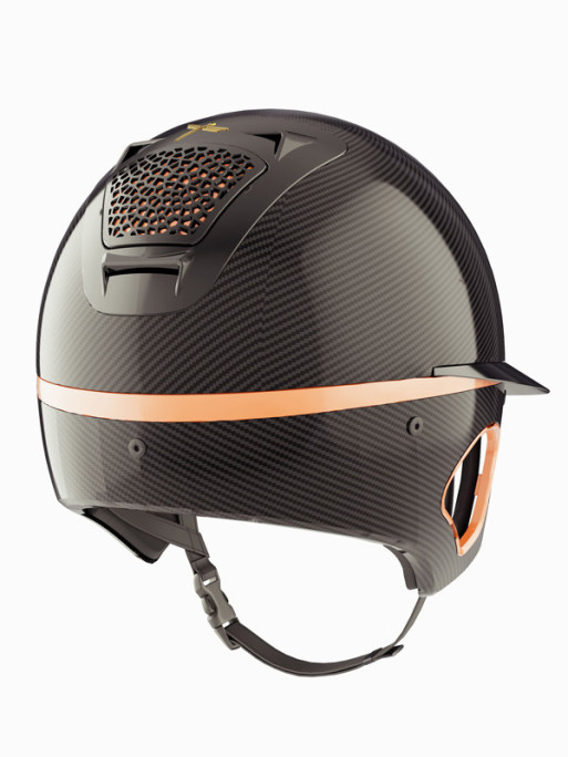 Casque Voronoï noir avec protection temporale Glossy visière longue Freejump Casque Voronoï noir avec protection temporale Glossy visière longue Freejump