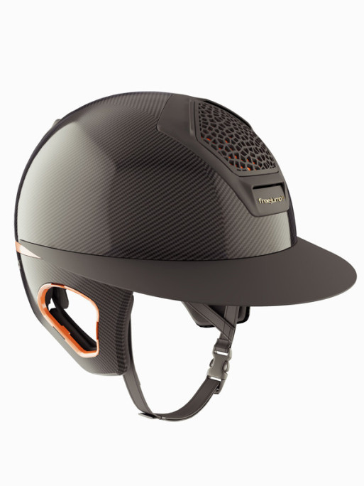 Casque Voronoï avec protection temporale black matte visière longue Freejump Casque Voronoï avec protection temporale black matte visière longue Freejump