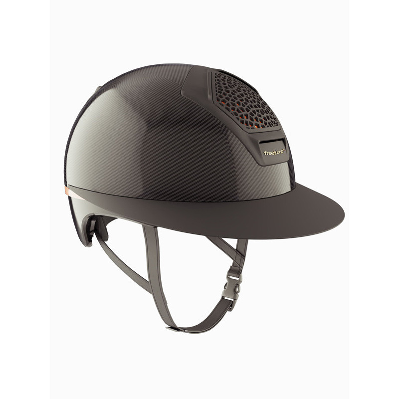 Casque Voronoï sans protection temporale black matte visière longue Freejump