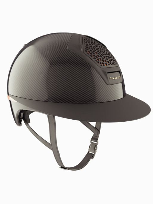 Casque Voronoï sans protection temporale black matte visière longue Freejump