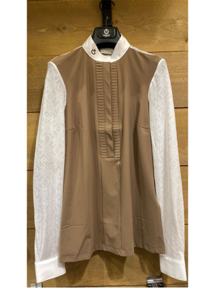 Chemise de concours en jersey plissé Cavalleria Toscana